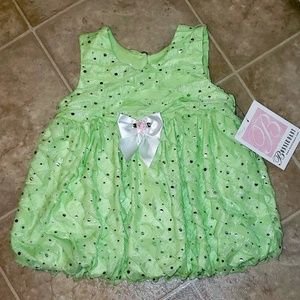 💚 Bonnie Baby 12M Gorgeous Light Green Dress 💚